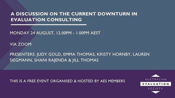 Downturn in evaluation consulting 2