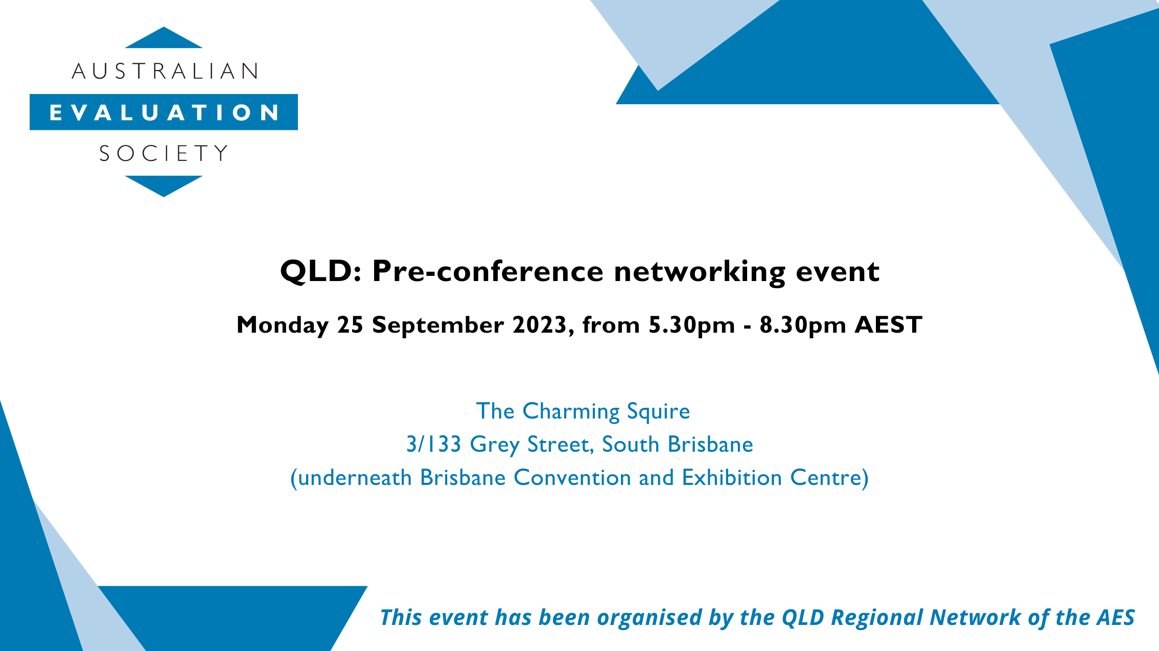 QLD Pre conference networking event In person 25 September 2023