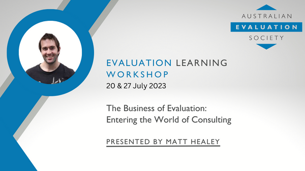 The Business of Evaluation Entering the World of Consulting 1
