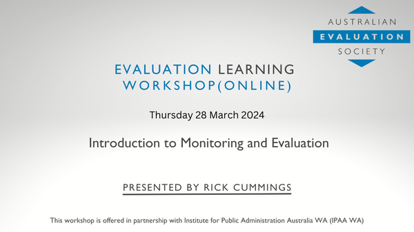  Introduction to Monitoring and Evaluation 1