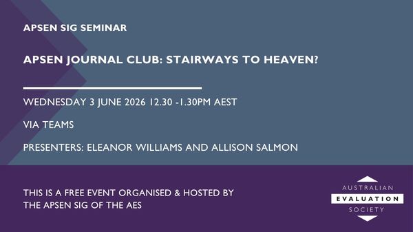 apsen SIG seminar 1